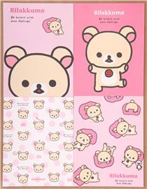 Rilakkuma white bear polka dot letter paper set Japan - Letter Sets ...