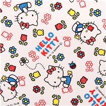 white Hello Kitty oxford fabric tulip flower by Sanrio from Japan ...