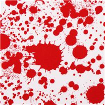 white blood stain blob fabric Robert Kaufman Blood Type - Dots, Stripes ...